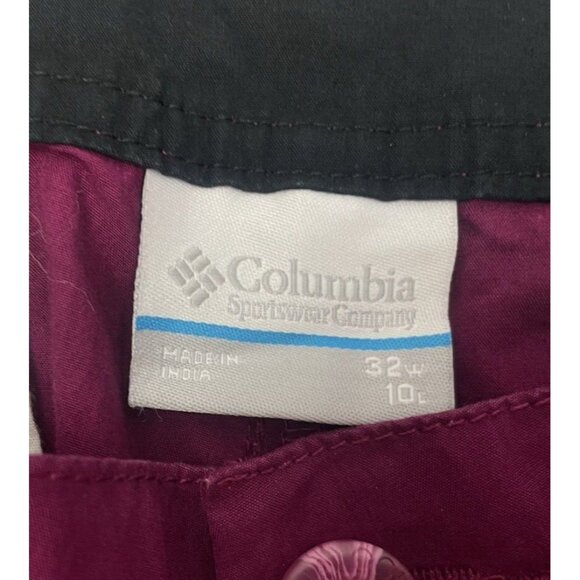 COLUMBIA Washed Out Shorts Men Size 32 Regular Magenta  100% Cotton 10" - Picture 6 of 15